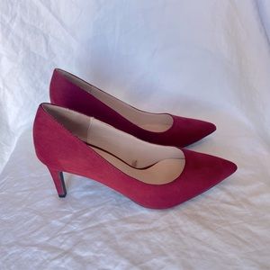 ✨ Zara Red Suede Stiletto Pumps- Size 38 (US 7)